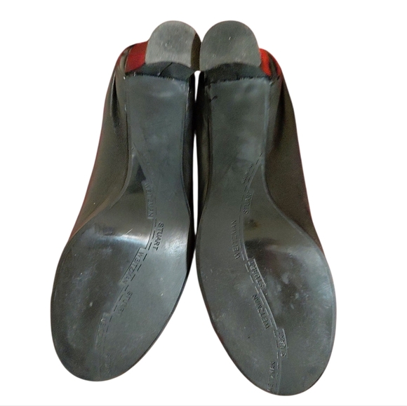 Stuart Weitzman Black Heels with Silver Accents - Picture 9 of 12